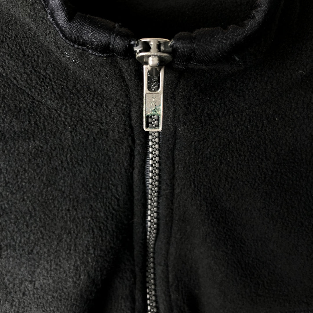 90s-00'S Adidas fleece jacket, men's size XL polyester black type Vintage Second Hand