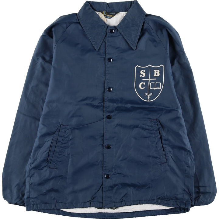 Vintage 1970'S Champion Runner's Tag Coach Jacket, Men's Size Medium Nylon navy blue type Vintage Second Hand