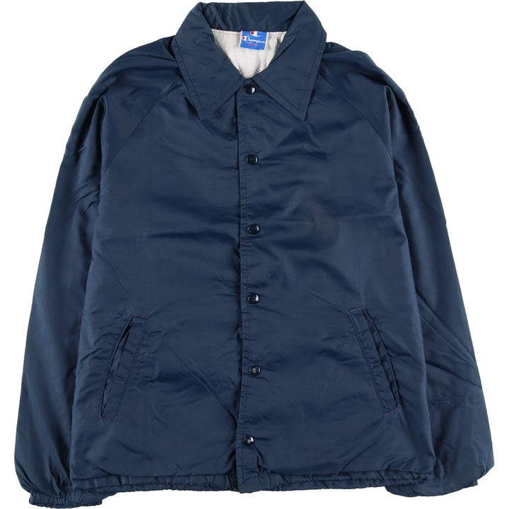 Vintage 90'S Champion College Coach Jacket, Made in USA, Men's Size Medium unclear navy blue type Vintage Second Hand