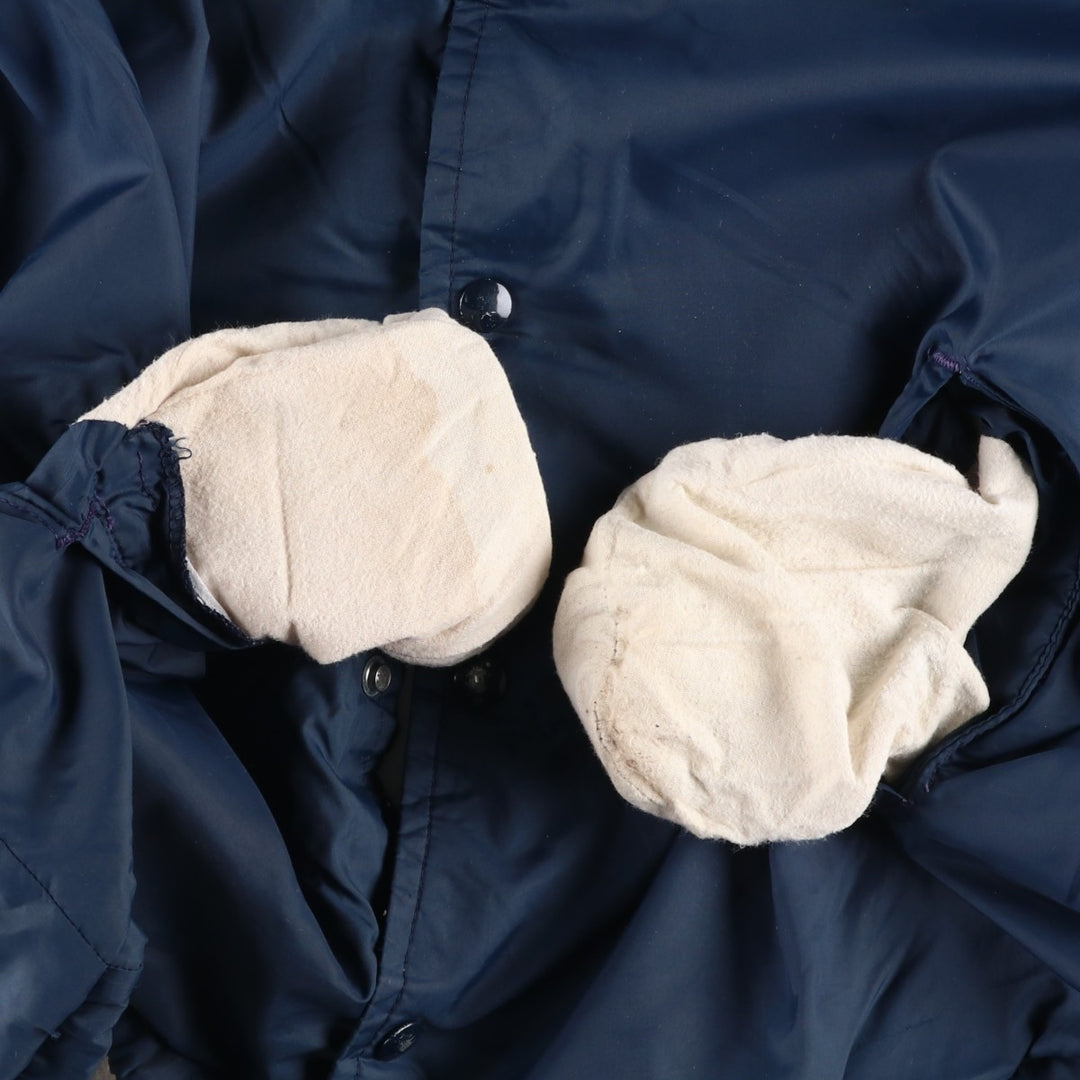 Vintage 90'S Champion College Coach Jacket, Made in USA, Men's Size Medium unclear navy blue type Vintage Second Hand