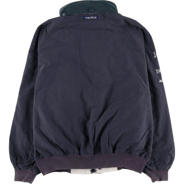 90'S Nautica sailing jacket, men's size L, vintage cotton navy blue type Vintage Second Hand