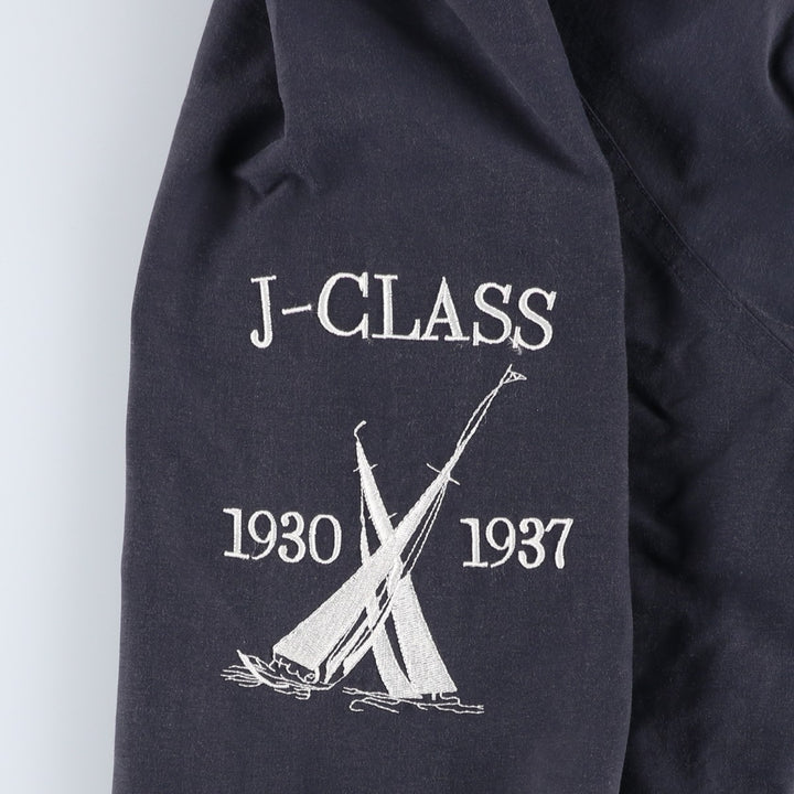 90'S Nautica sailing jacket, men's size L, vintage cotton navy blue type Vintage Second Hand