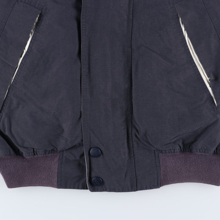 90'S Nautica sailing jacket, men's size L, vintage cotton navy blue type Vintage Second Hand