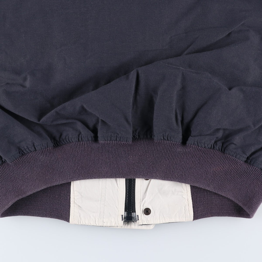 90'S Nautica sailing jacket, men's size L, vintage cotton navy blue type Vintage Second Hand