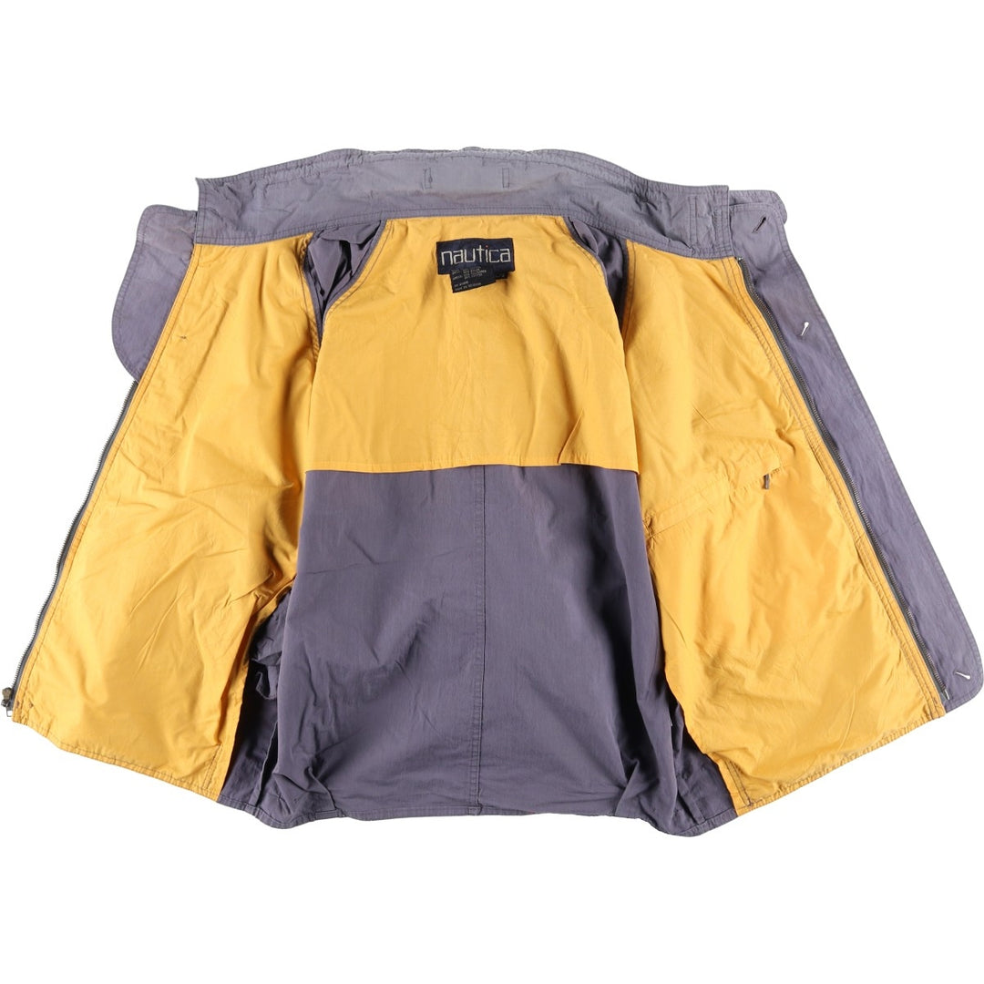 Vintage 80s-90'S Nautica cotton jacket, size L, men's cotton navy blue type Vintage Second Hand