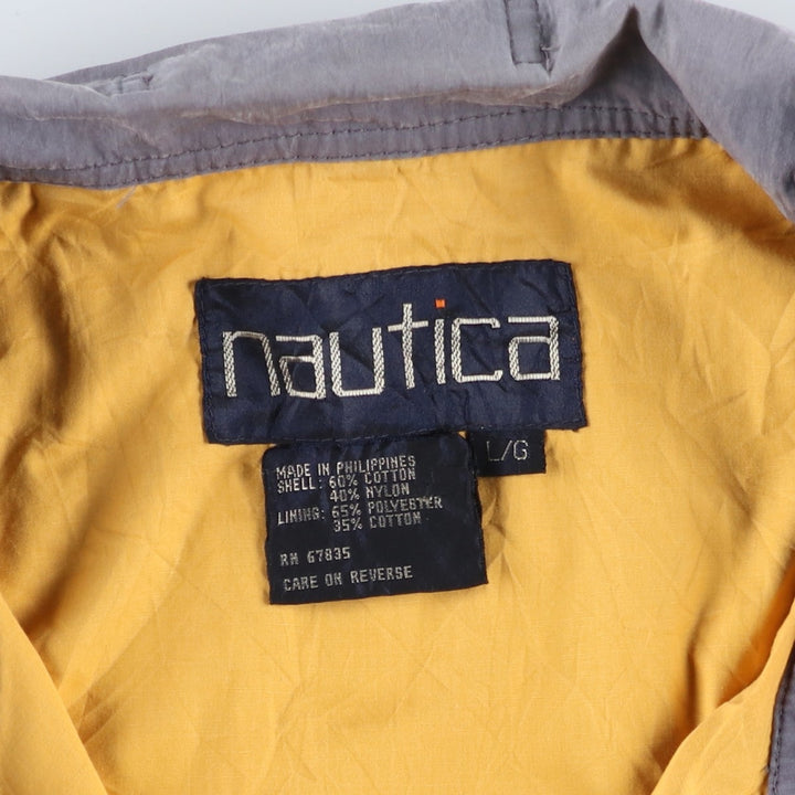 Vintage 80s-90'S Nautica cotton jacket, size L, men's cotton navy blue type Vintage Second Hand