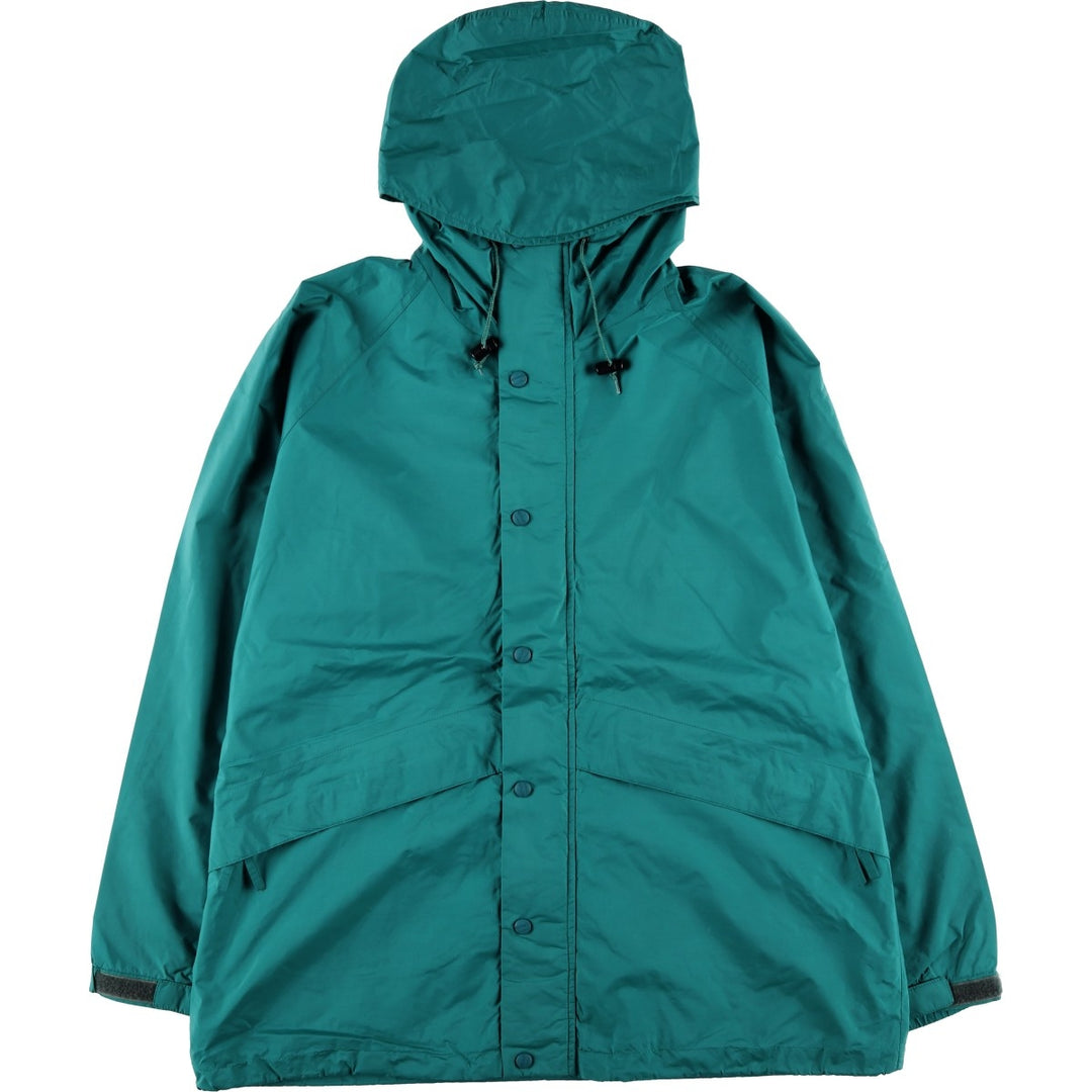 Vintage 70s-80'S LL Bean GORE-TEX Mountain Parka Shell Jacket, Men's XL Nylon turquoise blue Vintage Second Hand