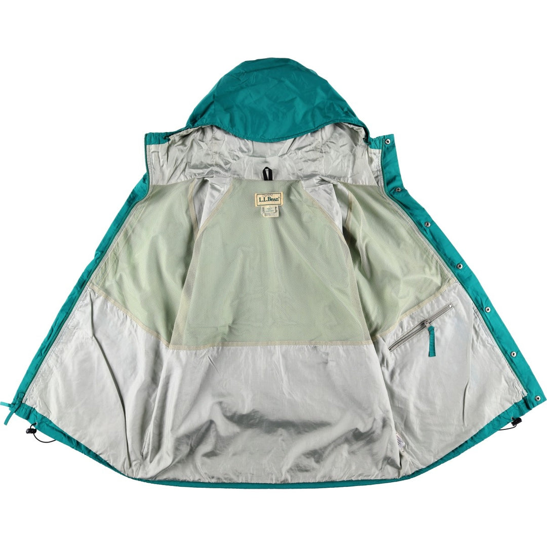 Vintage 70s-80'S LL Bean GORE-TEX Mountain Parka Shell Jacket, Men's XL Nylon turquoise blue Vintage Second Hand