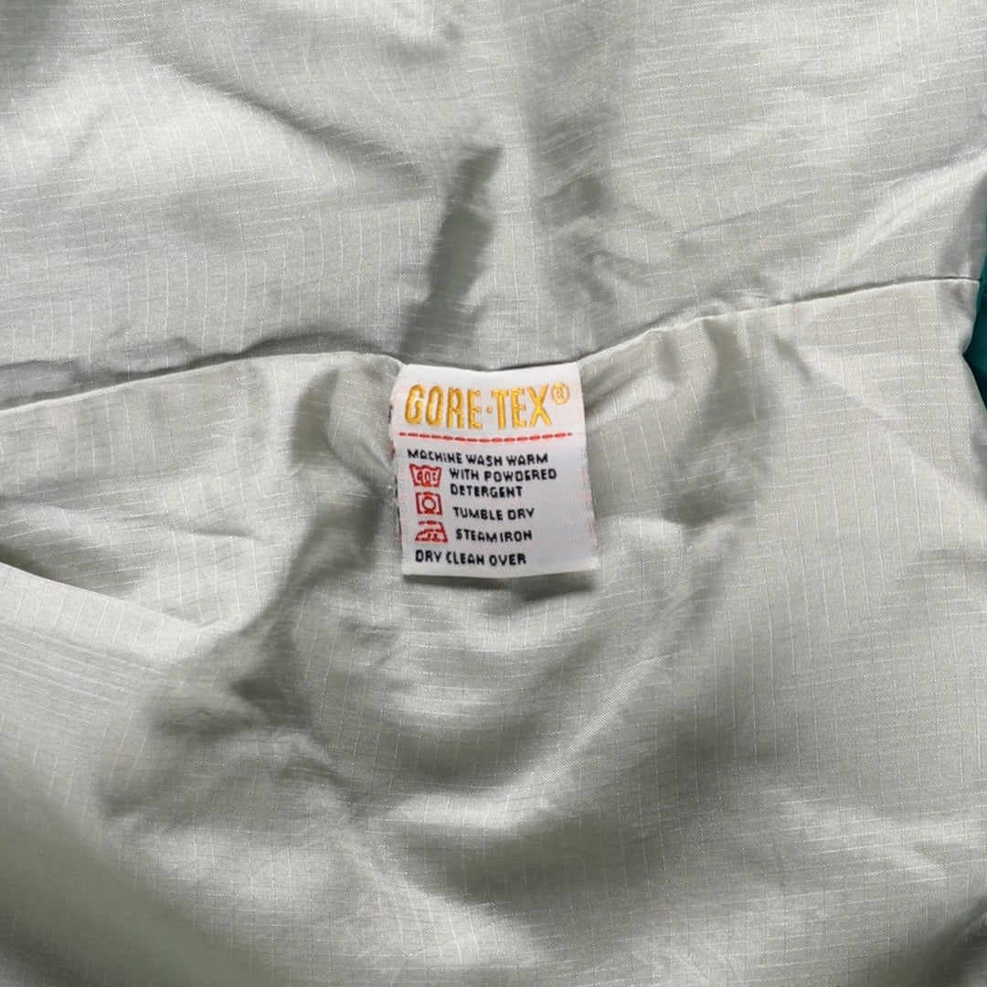 Vintage 70s-80'S LL Bean GORE-TEX Mountain Parka Shell Jacket, Men's XL Nylon turquoise blue Vintage Second Hand