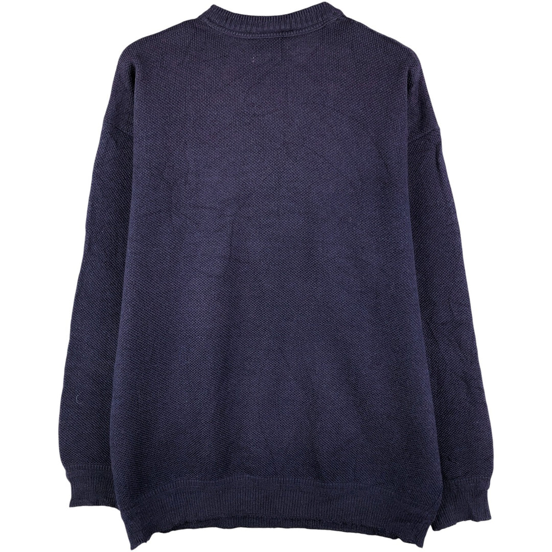 Vintage 1980'S Lacoste wool and acrylic knit sweater, size 6, men's XL wool navy blue type Vintage Second Hand