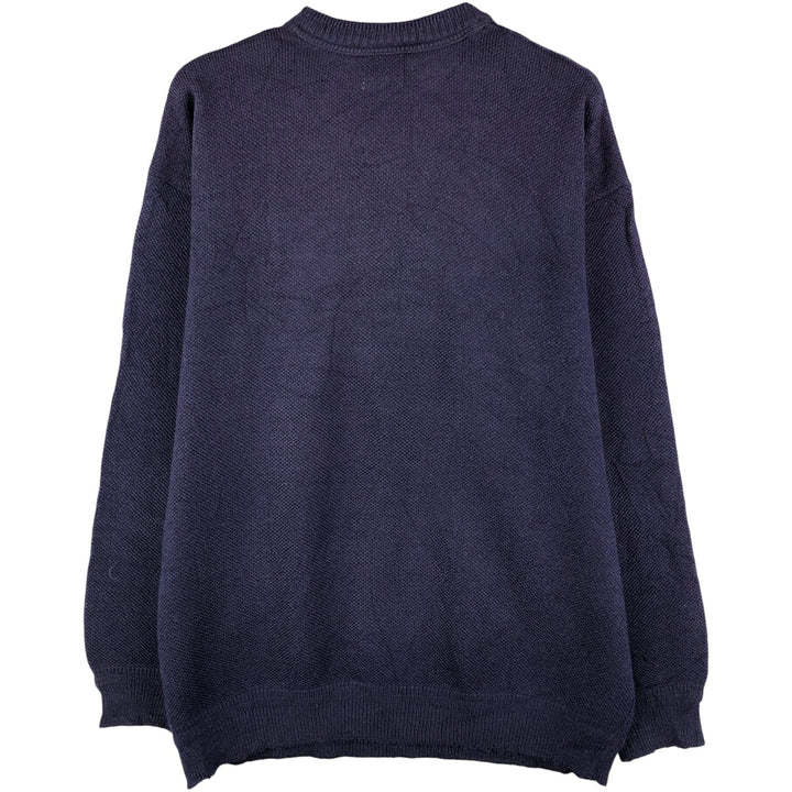 Vintage 1980'S Lacoste wool and acrylic knit sweater, size 6, men's XL wool navy blue type Vintage Second Hand