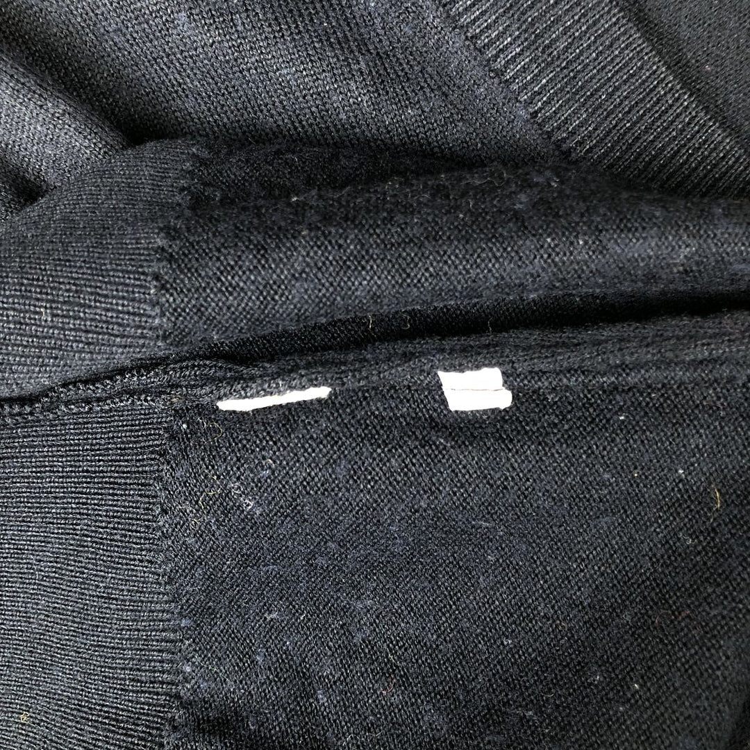 Lacoste V-neck wool knit sweater, Made in Spain, Size 8 (Men's XL) unclear navy blue type Vintage Second Hand