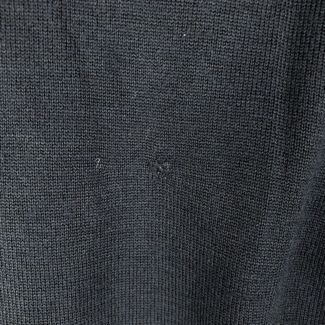 Lacoste V-neck wool knit sweater, Made in Spain, Size 8 (Men's XL) unclear navy blue type Vintage Second Hand