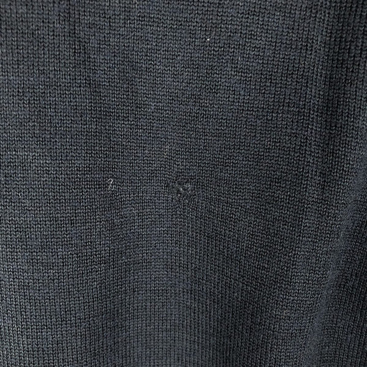 Lacoste V-neck wool knit sweater, Made in Spain, Size 8 (Men's XL) unclear navy blue type Vintage Second Hand