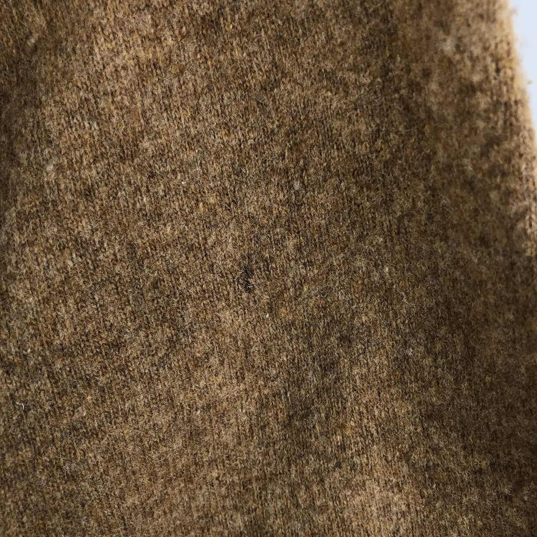 Lacoste Lambswool Knit Sweater, Size 5, Men's Size L Lamb wool beige type brown Vintage Second Hand