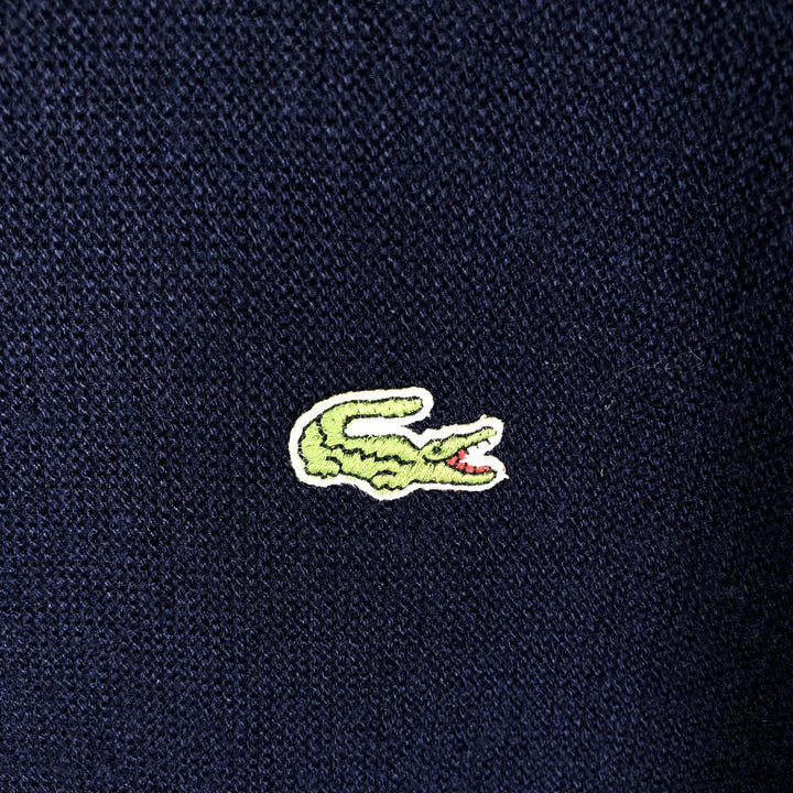 Lacoste Acrylic Knit Sweater, Made in Spain, Men's Size XL acrylic navy blue type Vintage Second Hand