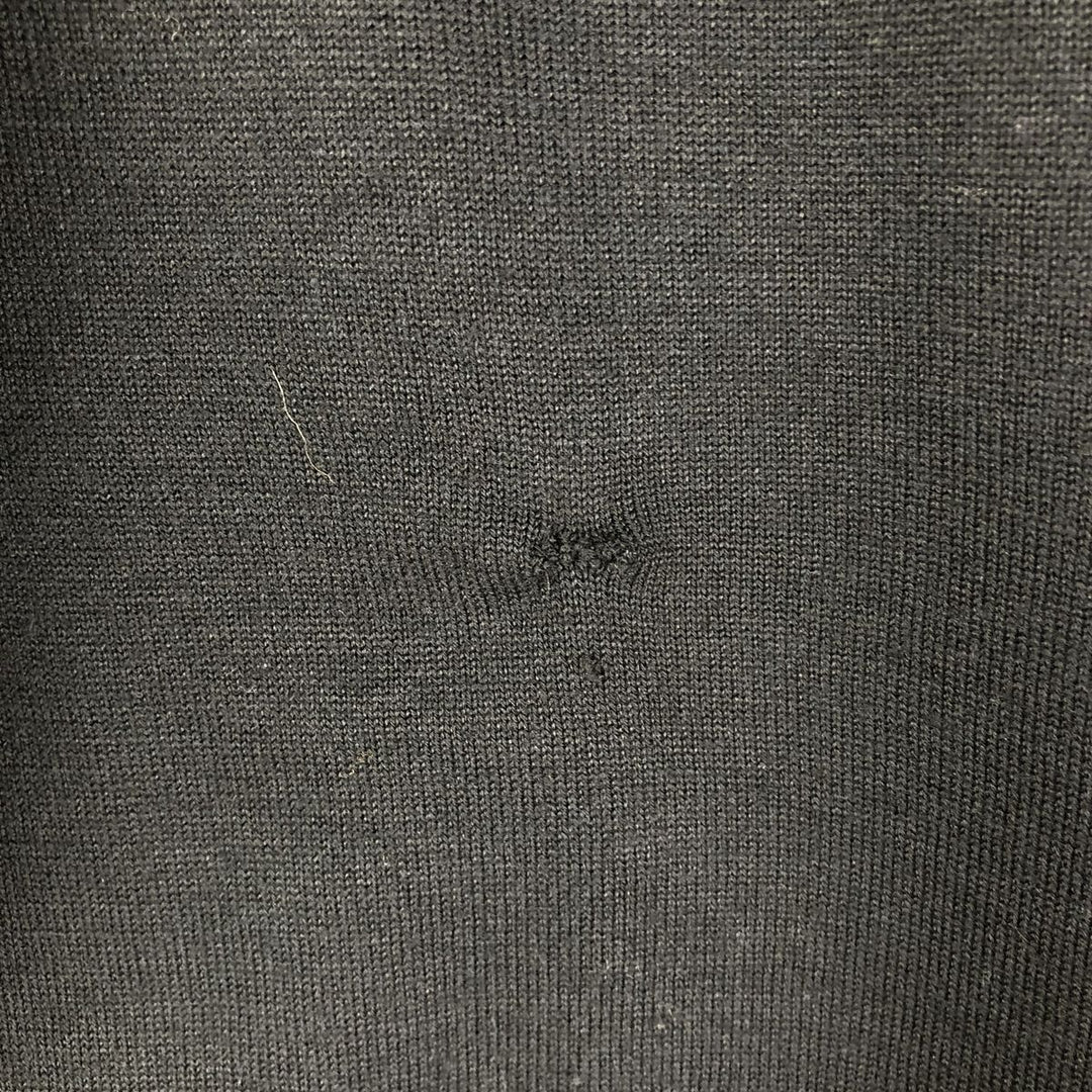 Lacoste V-neck acrylic and wool knit sweater, size 5 wool black type Vintage Second Hand