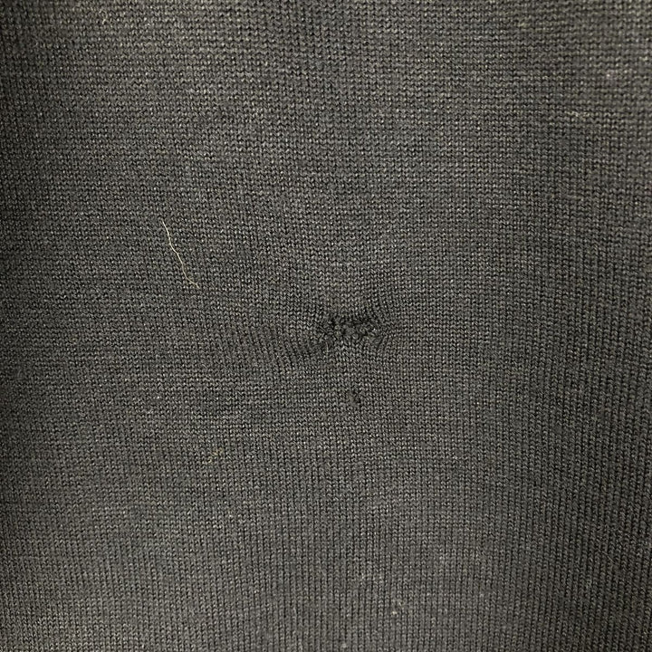 Lacoste V-neck acrylic and wool knit sweater, size 5 wool black type Vintage Second Hand