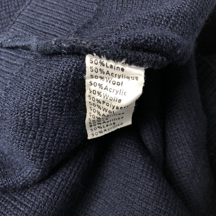 Lacoste LACOSTE SPORT acrylic and wool knit sweater, men's size L wool navy blue type Vintage Second Hand