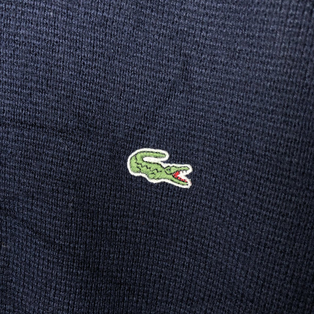 Lacoste LACOSTE SPORT acrylic and wool knit sweater, men's size L wool navy blue type Vintage Second Hand