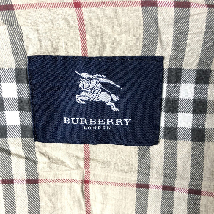 Burberry's London Merino Wool and Acrylic Knit Full-Zip Sweater, Made in Spain, Men's Size L Merino wool black type Vintage Second Hand