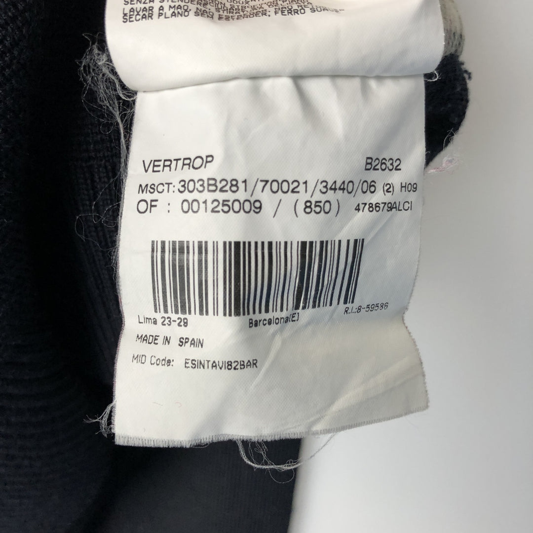 Burberry's London Merino Wool and Acrylic Knit Full-Zip Sweater, Made in Spain, Men's Size L Merino wool black type Vintage Second Hand