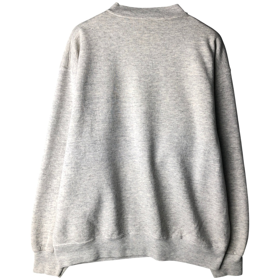 MICKEY MOUSE Mickey Mouse character sweatshirt, Made in USA, Men's size L cotton pale white type Vintage Second Hand