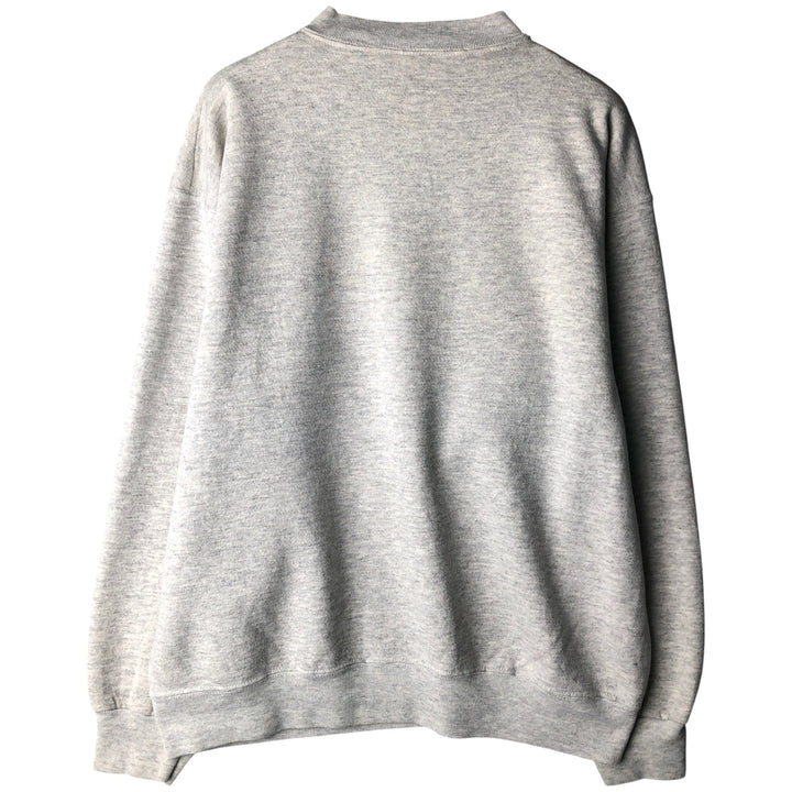 MICKEY MOUSE Mickey Mouse character sweatshirt, Made in USA, Men's size L cotton pale white type Vintage Second Hand