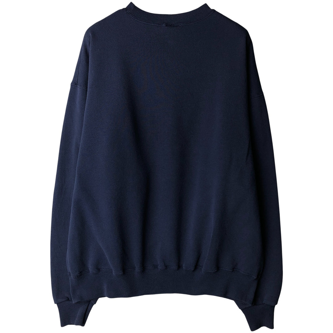 90'S MICKY UNLIMITED Mickey Mouse Large Print Character Sweatshirt, Men's Size XL cotton navy blue type Vintage Second Hand