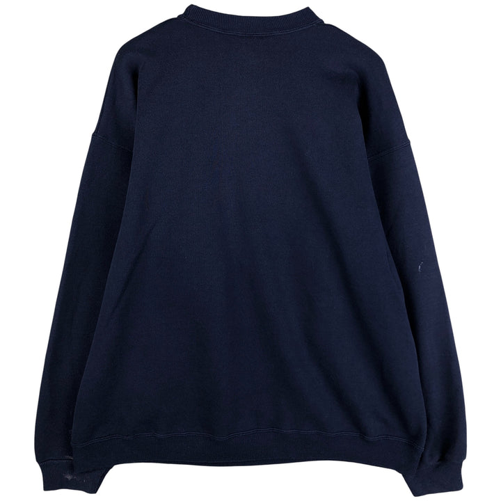 Vintage 90'S Hanes Heavyweight Mickey Mouse Sweatshirt, Made in USA, Men's Size Large cotton navy blue type Vintage Second Hand