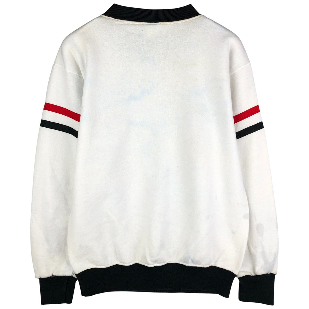 Vintage 1980'S Disney Mickey Mouse character sweatshirt, made in the USA, size M, men's cotton white type Vintage Second Hand