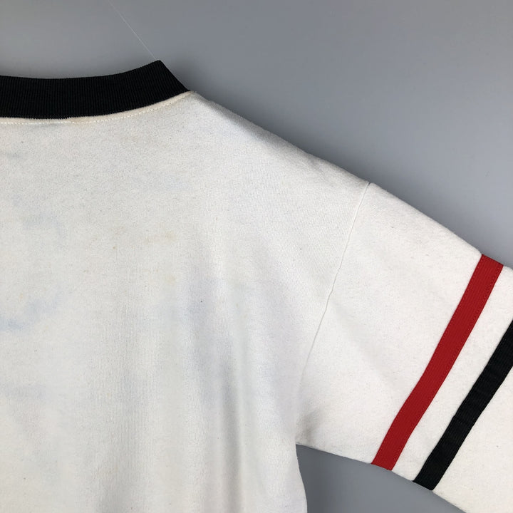 Vintage 1980'S Disney Mickey Mouse character sweatshirt, made in the USA, size M, men's cotton white type Vintage Second Hand