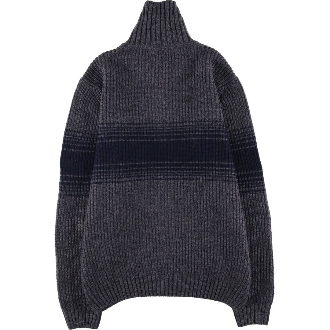 Lacoste Driver's Knit Sweater, Size 4, Men's Medium wool gray type Vintage Second Hand