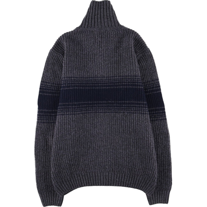 Lacoste Driver's Knit Sweater, Size 4, Men's Medium wool gray type Vintage Second Hand