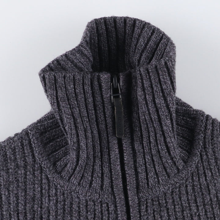 Lacoste Driver's Knit Sweater, Size 4, Men's Medium wool gray type Vintage Second Hand