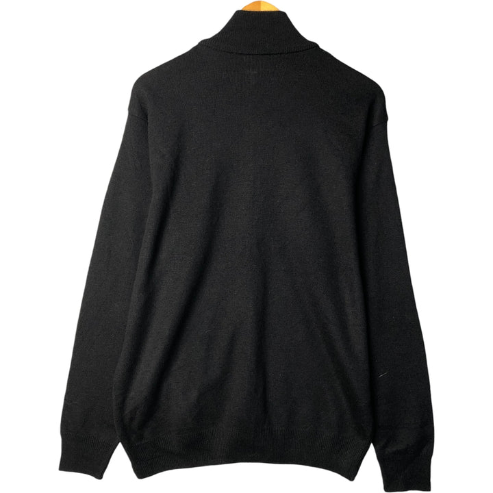 Vintage 1990'S Lacoste Sport Driver's Knit Sweater, Size 6, Men's Size L acrylic black type Vintage Second Hand