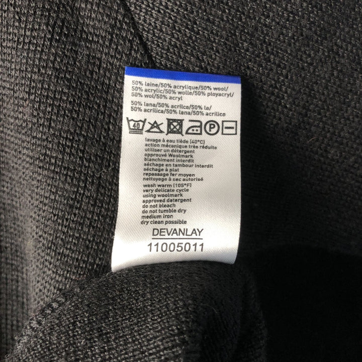 Vintage 1990'S Lacoste Sport Driver's Knit Sweater, Size 6, Men's Size L acrylic black type Vintage Second Hand