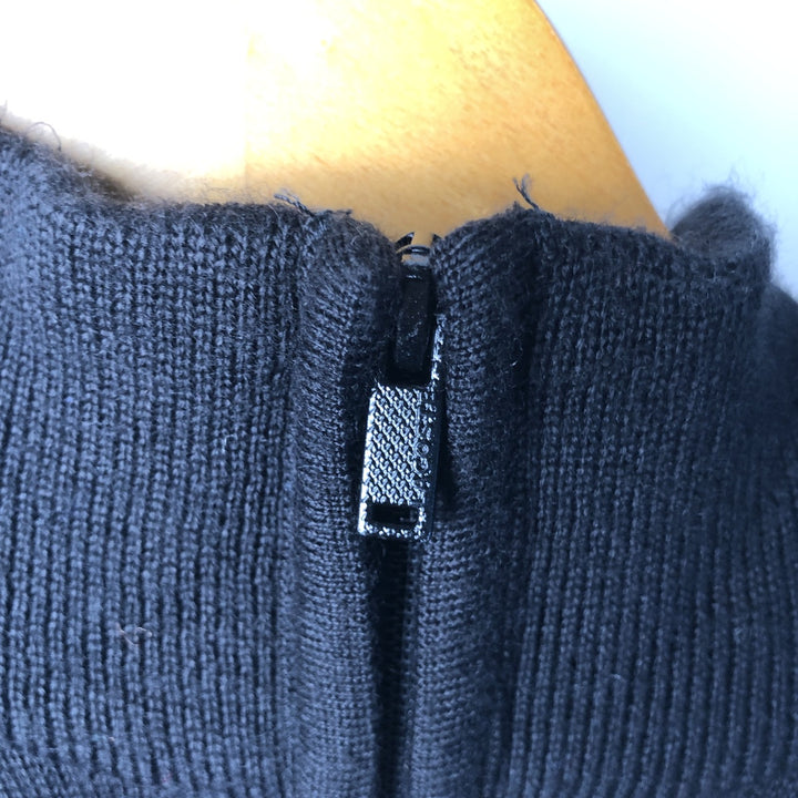 Vintage 1990'S Lacoste Sport Driver's Knit Sweater, Size 6, Men's Size L acrylic black type Vintage Second Hand