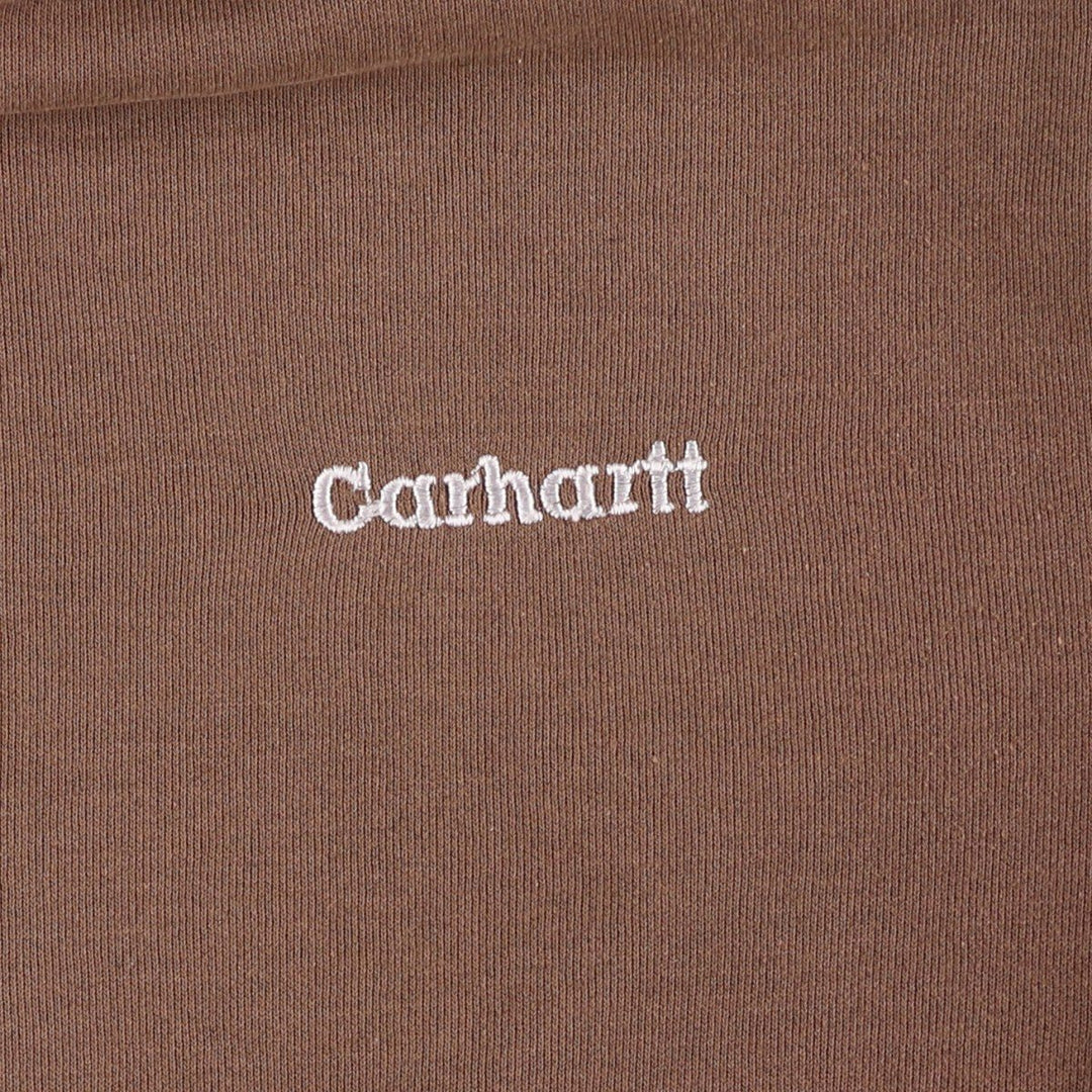 Carhartt Sweat Pullover Hoodie Men's Size L cotton brown type Vintage Second Hand