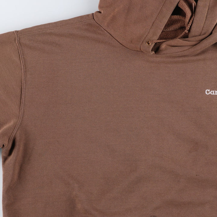 Carhartt Sweat Pullover Hoodie Men's Size L cotton brown type Vintage Second Hand
