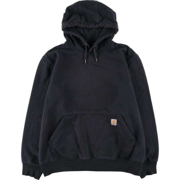 Carhartt Loose Fit Pullover Hoodie, Men's Size L, Long Sleeve cotton black type Vintage Second Hand