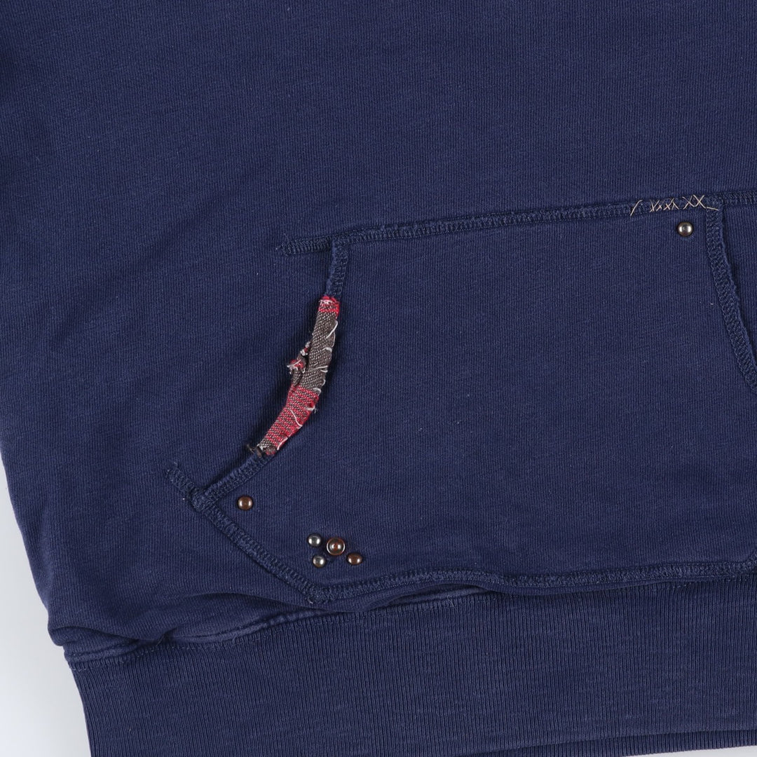 Ralph Lauren POLO by Ralph Lauren Stars and Stripes Pullover Hoodie, Men's Size Small cotton navy blue type Vintage Second Hand