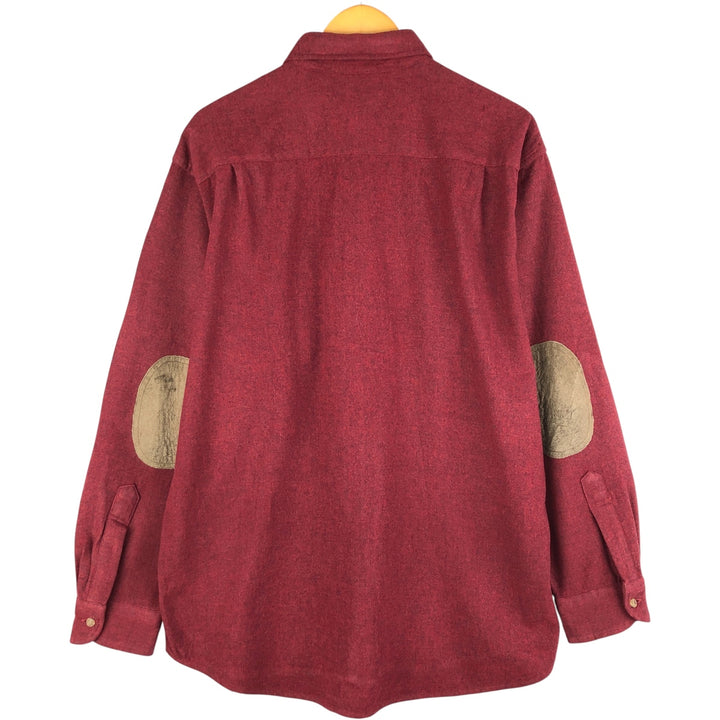 Pendleton wool shirt, men's size L wool burgundy type Vintage Second Hand