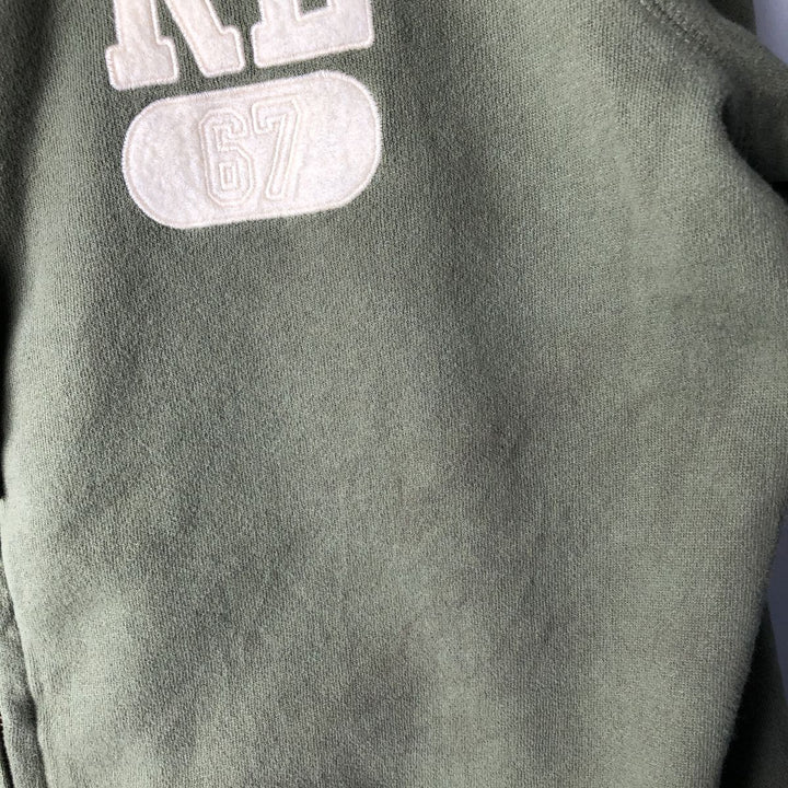 Ralph Lauren Polo Jeans Company full-zip sweatshirt hoodie, men's size XL cotton green type yellow green Vintage Second Hand