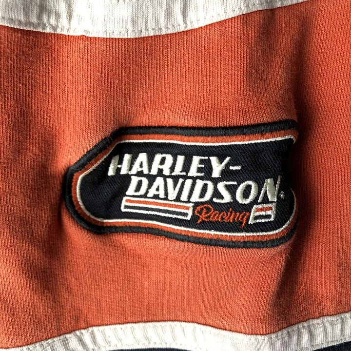 Harley-Davidson Men's Full-Zip Hoodie (XL) cotton black type Vintage Second Hand