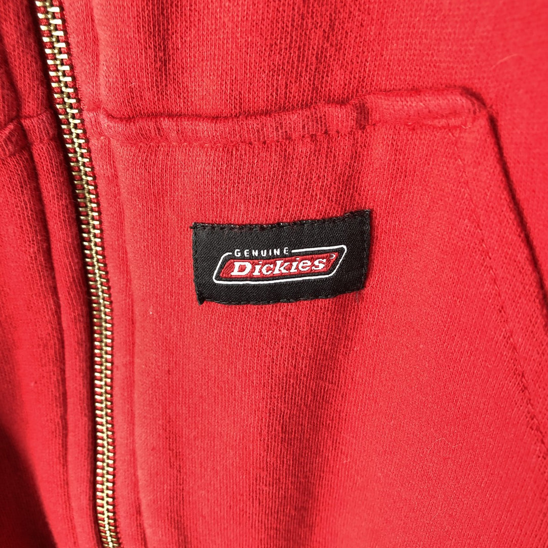 Dickies Sweat Full Zip Hoodie Men's XL cotton red type Vintage Second Hand