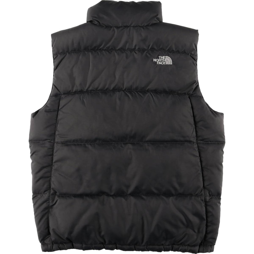 The North Face 550 Fill Power Goose Down Vest, Men's Size Medium polyester Charcoal Vintage Second Hand