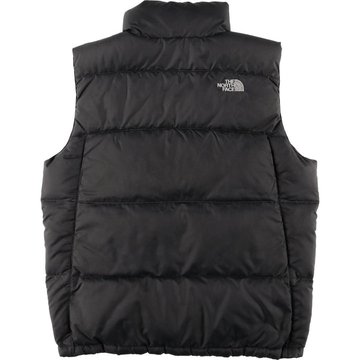 The North Face 550 Fill Power Goose Down Vest, Men's Size Medium polyester Charcoal Vintage Second Hand