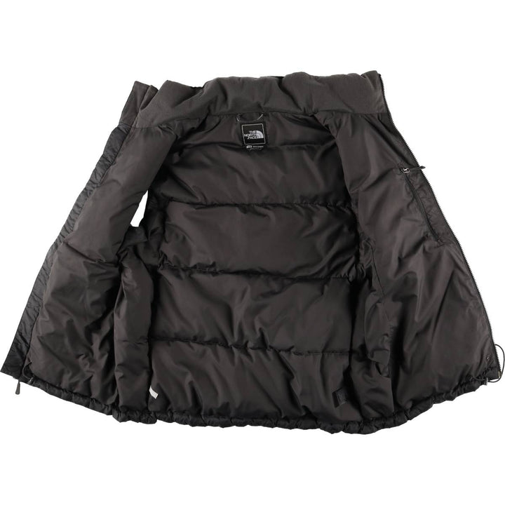 The North Face 550 Fill Power Goose Down Vest, Men's Size Medium polyester Charcoal Vintage Second Hand