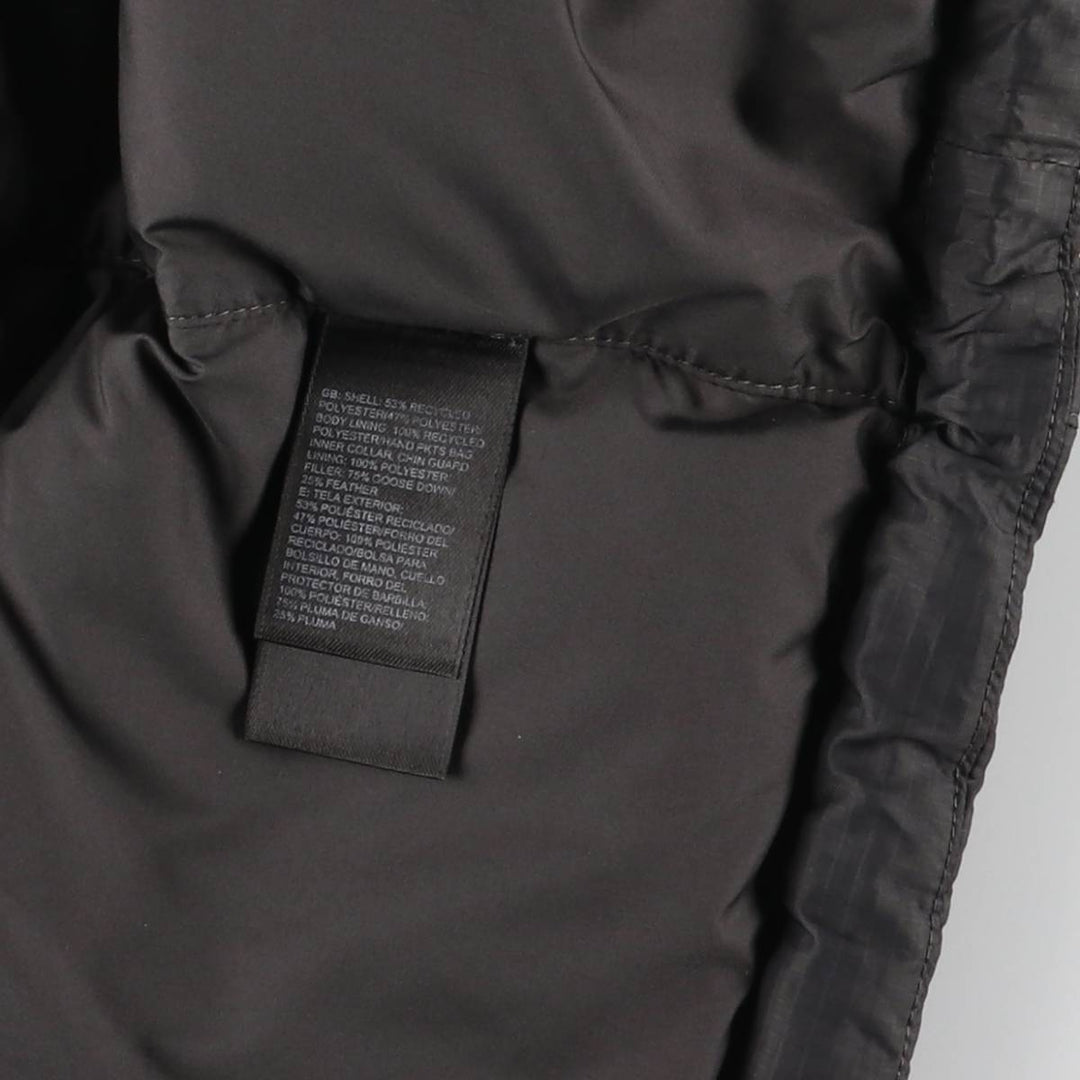 The North Face 550 Fill Power Goose Down Vest, Men's Size Medium polyester Charcoal Vintage Second Hand